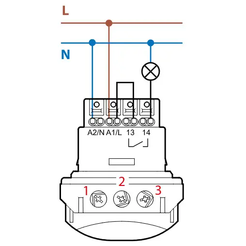Датчик движения Finder 1-500лк 12с-35мин 360° (185182300300) - фото №1