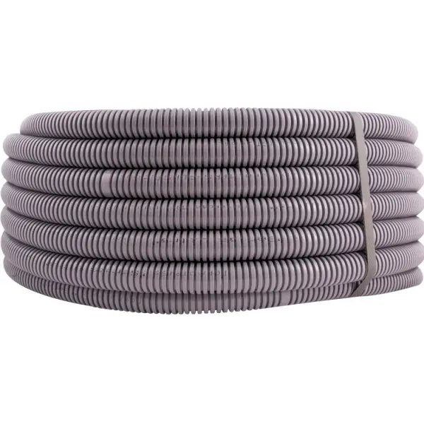 Гофрована труба E.Next e.g.tube.stand.19.25.p ПВХ з протяжкою 19/25 50м (s028014) - фото №1