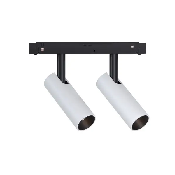 Магнитный трековый светильник Kloodi KDMG-SPOT35 2x7W 3K WH LED 1120Lm IP20 белый Магнитный трековый светильник Kloodi KDMG-SPOT35 2x7W 3K WH LED 1120Lm IP20 белый