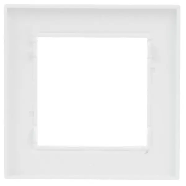 Рамка одинарна горизонтальна Simon 10 біла - фото №1