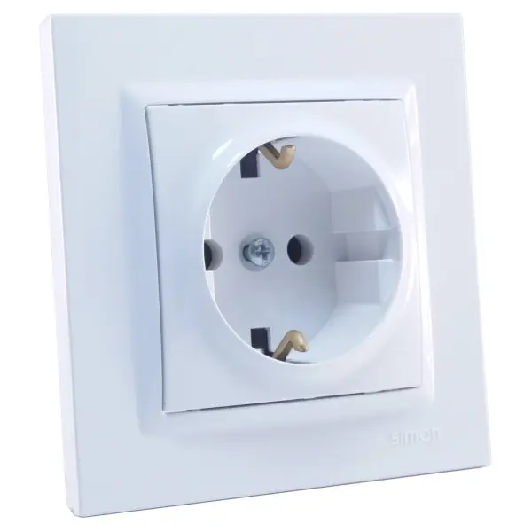 Рамка одинарна горизонтальна Simon 10 біла - фото №3