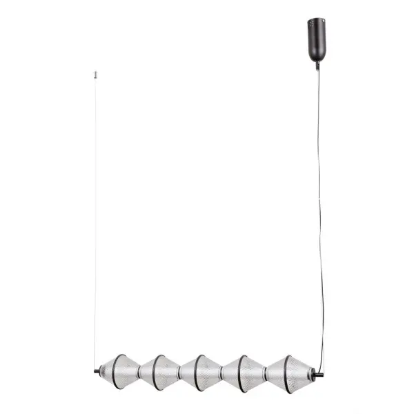 Подвесной светильник, люстра Italux PND-34395-5-BK Fuente LED 5x25W 3000K 1576Lm IP20 черный