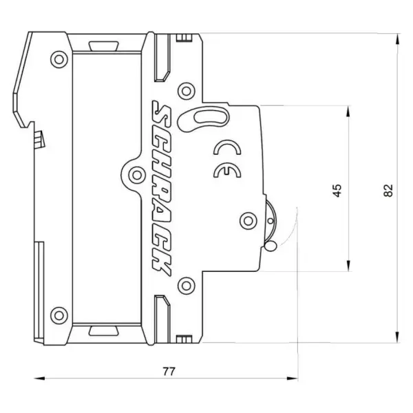 Автоматичний вимикач Schrack AM017304 10кА 4А 3P C - фото №10