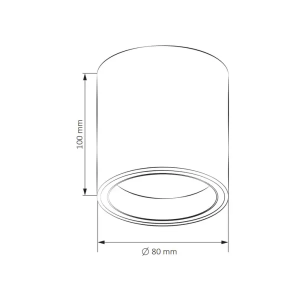 Точечный светильник Goldlux 323644 Falco GU10 1x10W IP20 WH - фото №4