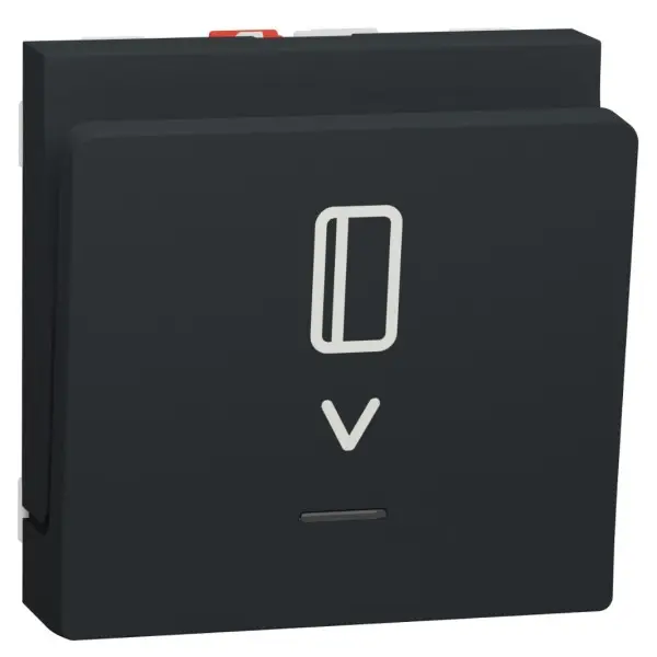 Картковий вимикач Schneider Electric NU328354 з підсвічуванням 10А 2М (антрацит)