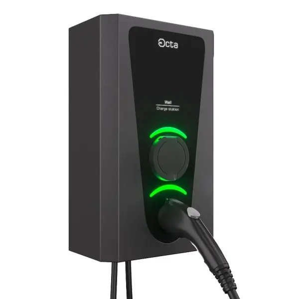 Бытовая зарядная станция Octa Energy W214-S-C2 Wall на 14кВт (розетка 1ф + Type 2 с кабелем 5м) - фото №3