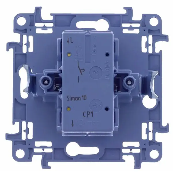 Одинарний натискний вимикач Kontakt Simon Simon 10 CP1.01/41 (кремовий) - фото №1