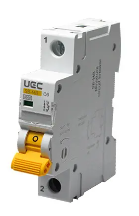 Автоматичний вимикач UEC SB-M8 1P 6A C 4,5кA (MCB45-1-006-C) Автоматичний вимикач UEC SB-M8 1P 6A C 4,5кA (MCB45-1-006-C)