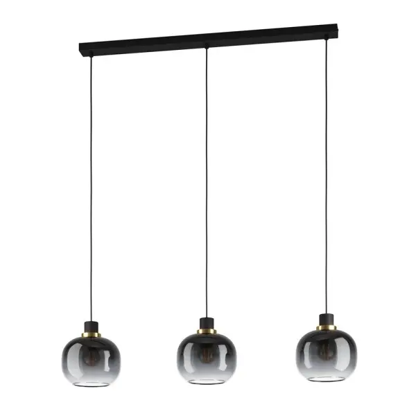 Подвесной светильник, люстра Eglo 99617 Oilella E27 3x40W IP20 дымчатый - фото №3