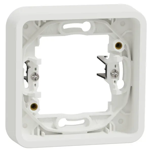 Одномісна рамка Schneider Electric MUR39108 із затискачами IP55 (біла) Одномісна рамка Schneider Electric MUR39108 із затискачами IP55 (біла)