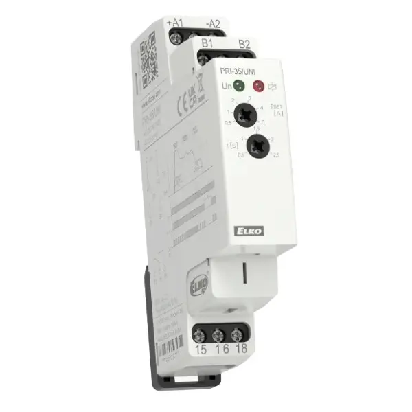 Реле контроля тока Elko-Ep PRI-35 0,5-5A AC/DC 24-240В Реле контроля тока Elko-Ep PRI-35 0,5-5A AC/DC 24-240В