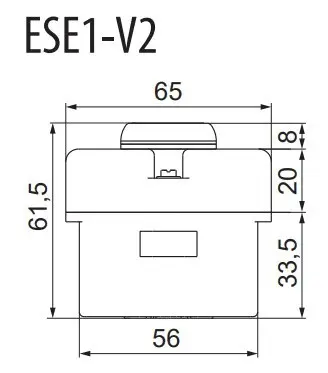 Одномодульний пост кнопки ETI 004771440 ESE1-V2 («STOP» червоний) - фото №1 Одномодульний пост кнопки ETI 004771440 ESE1-V2 («STOP» червоний) - фото №1
