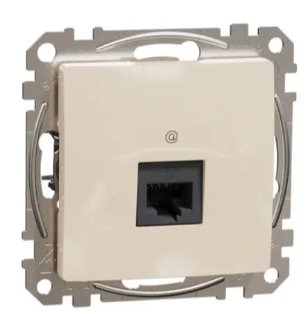 Комп'ютерна розетка Schneider Electric Sedna Design & Elements RJ45 кат. 5е UTP бежева SDD112451 Комп'ютерна розетка Schneider Electric Sedna Design & Elements RJ45 кат. 5е UTP бежева SDD112451