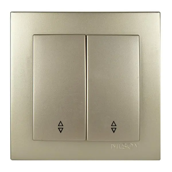 Выключатель Nilson Touran золото 2кл проходной ( 24151009 )
