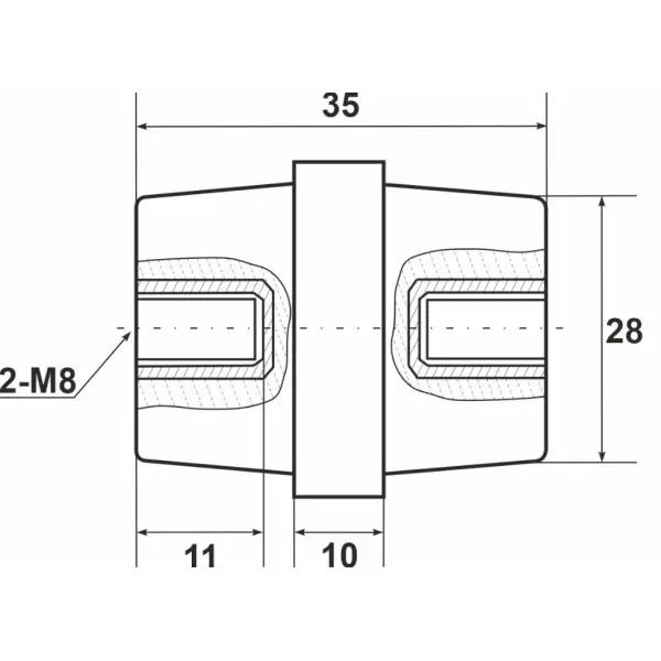 Шинний ізолятор Promfactor SM358R - фото №1