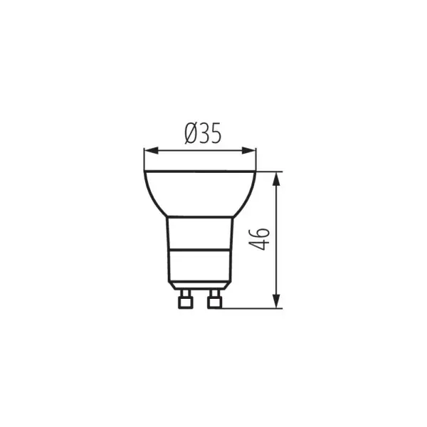 Светодиодная лампочка Kanlux 33081 Remi GU10 1x2.2W 3000K 165Lm IP20 - фото №1