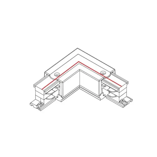 Соединитель угловой Nowodvorski 8227 CTLS Power L Connector Right белый - фото №2