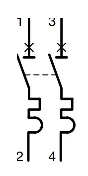 Автоматичний вимикач Hager NBN263 2P 10кА B-63A 2M - фото №1