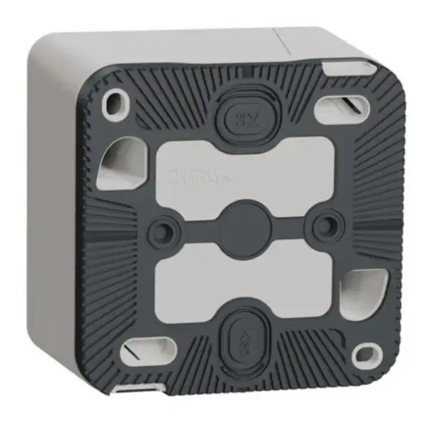 Накладна розетка Schneider Electric MUR39034 із з/к та шторками IP55 (біла) - фото №1