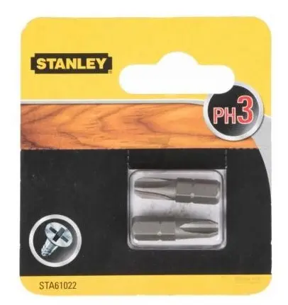 Биты Stanley Philips PH3х25мм (2шт) - фото №1