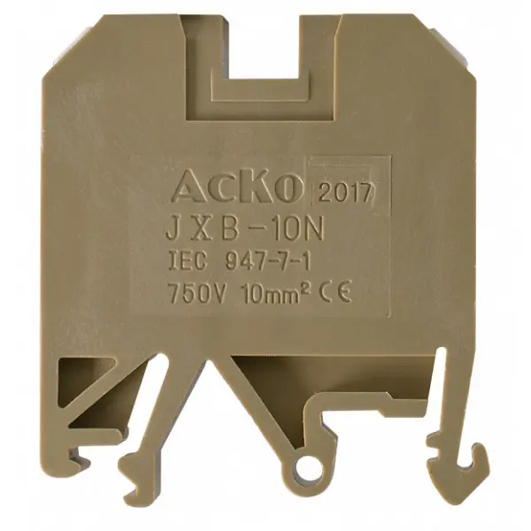 Клеммник Аско-Укрем JXB 10/35 желтый (A0130010017) - фото №1