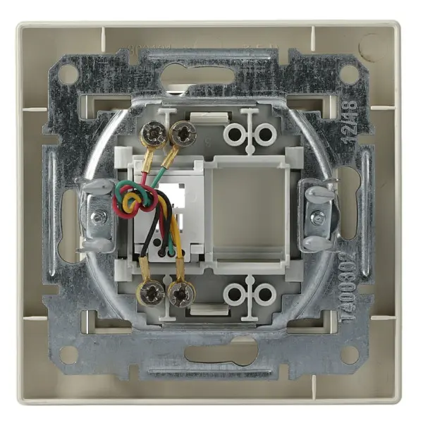 Розетка телефонная RJ11 4 контакта кремовая Asfora, EPH4100123 - фото №4 Розетка телефонная RJ11 4 контакта кремовая Asfora, EPH4100123 - фото №4