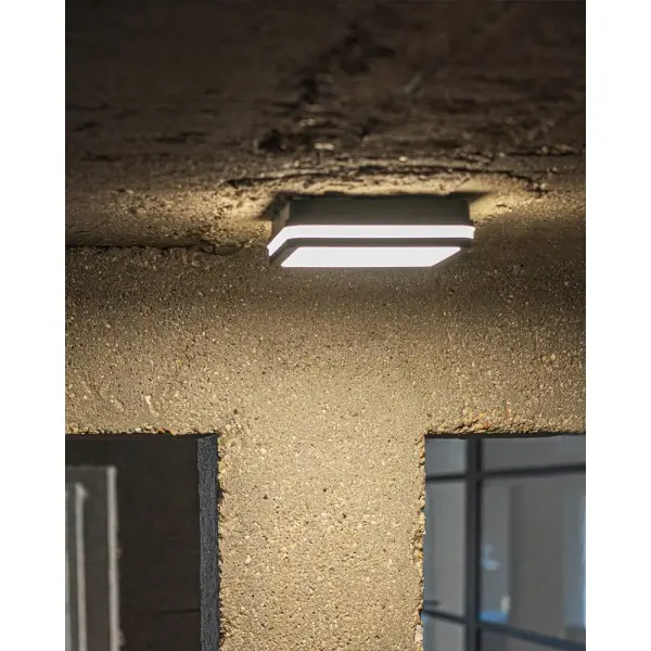 Вуличний світильник з датчиком руху Kanlux 38780 Beno LED 1x24W/30W 3000K/3500K/4000K 2690/2940/2880Lm IP65 графітовий - фото №1