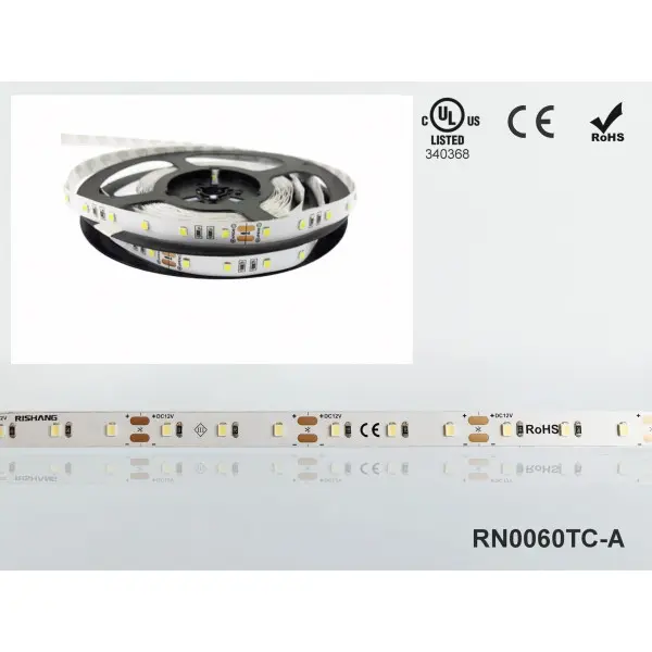 LED лента RISHANG 60-2835-24V-IP20 12W 956Lm 4000K 5м (RN0060TC-A-NW) - фото №1