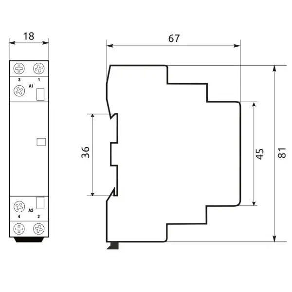Магнітний пускач Promfactor MCF3 16A 1NО 1NC 230В (MCF31611230) - фото №1 Магнітний пускач Promfactor MCF3 16A 1NО 1NC 230В (MCF31611230) - фото №1