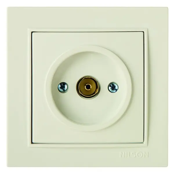 Розетка Nilson Thor кремовая TV проходная ( 27121028 )
