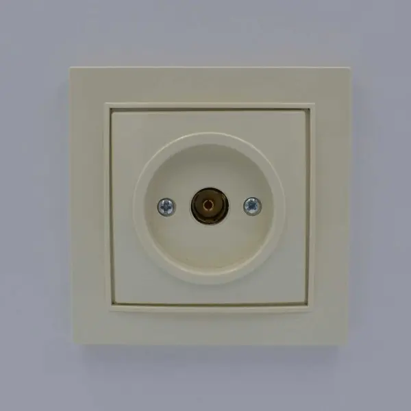 Розетка Nilson Thor кремовая TV проходная ( 27121028 ) - фото №1