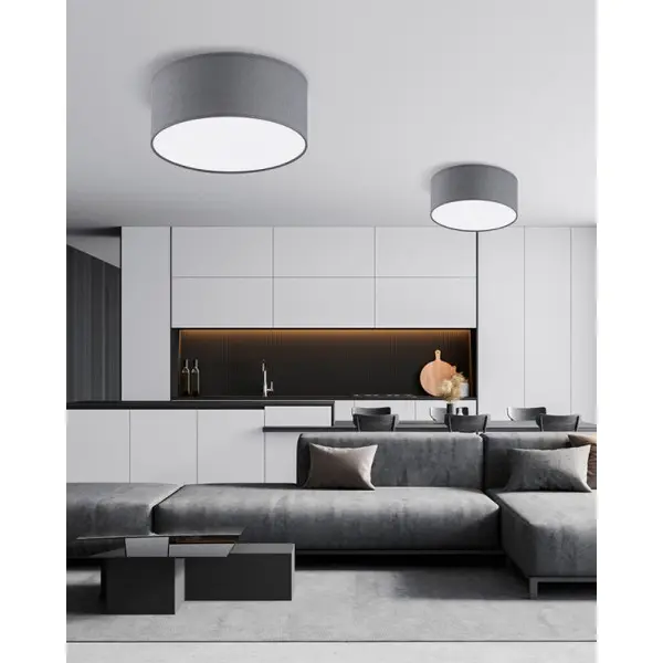 Світильник стельовий TK Lighting 3332 Rondo E27 1x15W IP20 сірий - фото №2