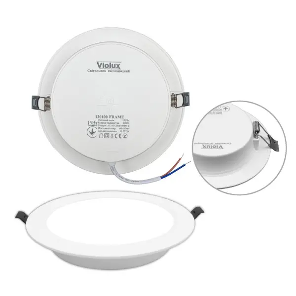 Светильник LED даунлайт Violux FRAME 15W 4200K круг IP20 ( 120100 ) - фото №5 Светильник LED даунлайт Violux FRAME 15W 4200K круг IP20 ( 120100 ) - фото №5