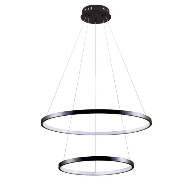 Подвесной светильник, люстра Goldlux 329172 Lea 2 Led 2x35W 4000K 4600Lm IP20 Черный - фото №1 Подвесной светильник, люстра Goldlux 329172 Lea 2 Led 2x35W 4000K 4600Lm IP20 Черный - фото №1