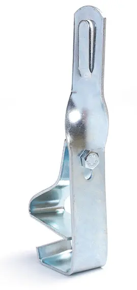 Універсальний скручений тримач струмопровідного провідника DKC ND2216ZC під черепицю 150х25мм з оцинкованої сталі