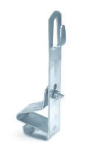 Універсальний скручений тримач струмопровідного провідника DKC ND2216ZC під черепицю 150х25мм з оцинкованої сталі - фото №1