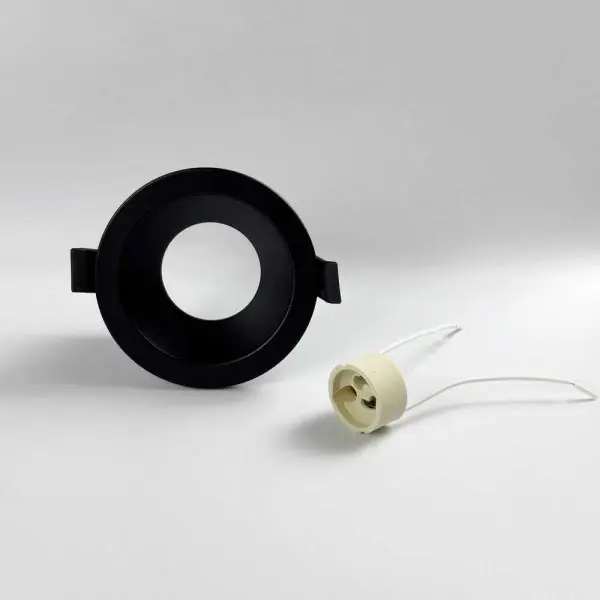 Светильник точечный Violux IBIZA-R GU10 IP44 черный ( 130108 ) - фото №1