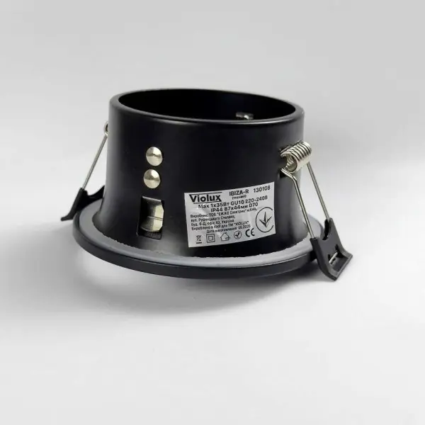 Светильник точечный Violux IBIZA-R GU10 IP44 черный ( 130108 ) - фото №4