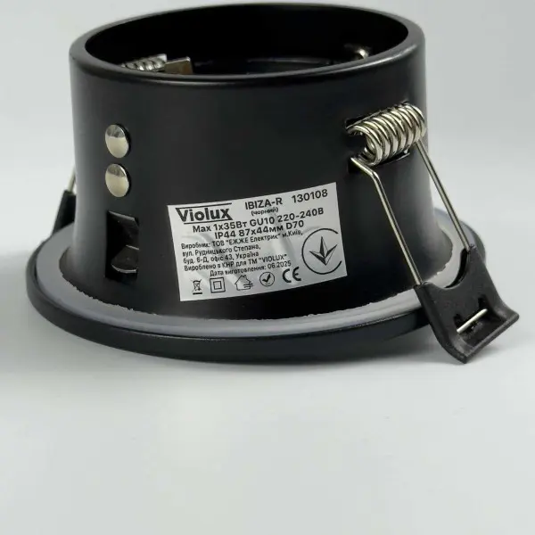 Светильник точечный Violux IBIZA-R GU10 IP44 черный ( 130108 ) - фото №5