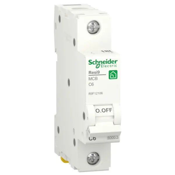Автоматичний вимикач Schneider Electric R9F12106 Resi9 6кА 1P 6A C