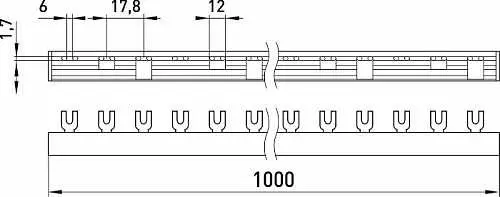 З'єднувальна шина E.Next e.bc.u.stand.3.100 вилочна 3р 100А (s180007) - фото №1 З'єднувальна шина E.Next e.bc.u.stand.3.100 вилочна 3р 100А (s180007) - фото №1