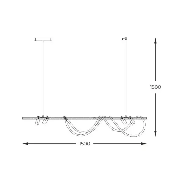 Люстра Zuma Line 2200277L Balbo Led 5x60+7.5W 3000K-6000K 5000Lm IP20 - фото №4 Люстра Zuma Line 2200277L Balbo Led 5x60+7.5W 3000K-6000K 5000Lm IP20 - фото №4