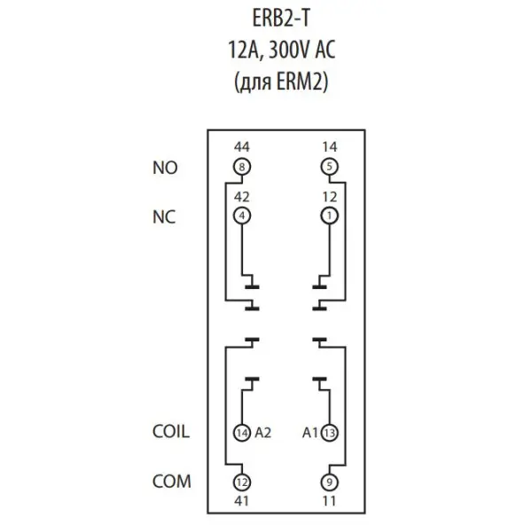 Цоколь ETI 002473012 ERB2-T тип Т (для ERM2) - фото №1