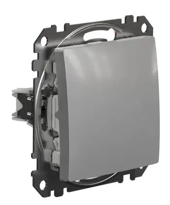 Переключатель Schneider Electric Sedna Design & Elements алюминий SDD113106 - фото №1