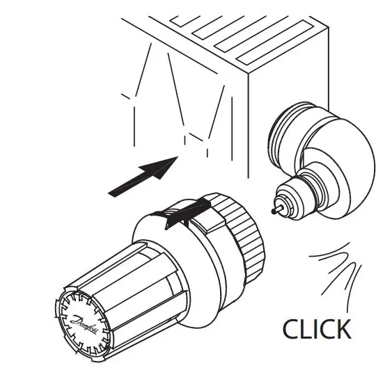 Угловой адаптер Danfoss 013G1350 для термостатических элементов RA (Click) - фото №8