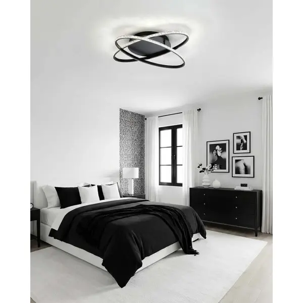 Люстра Goldlux 336729 Diana LED 1x34W 4000K 4500Lm IP20 чорна - фото №1 Люстра Goldlux 336729 Diana LED 1x34W 4000K 4500Lm IP20 чорна - фото №1
