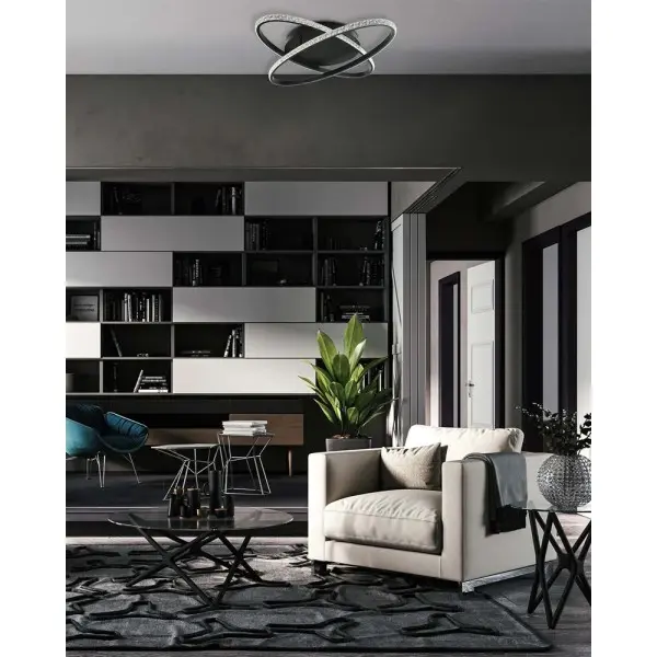 Люстра Goldlux 336729 Diana LED 1x34W 4000K 4500Lm IP20 чорна - фото №2 Люстра Goldlux 336729 Diana LED 1x34W 4000K 4500Lm IP20 чорна - фото №2