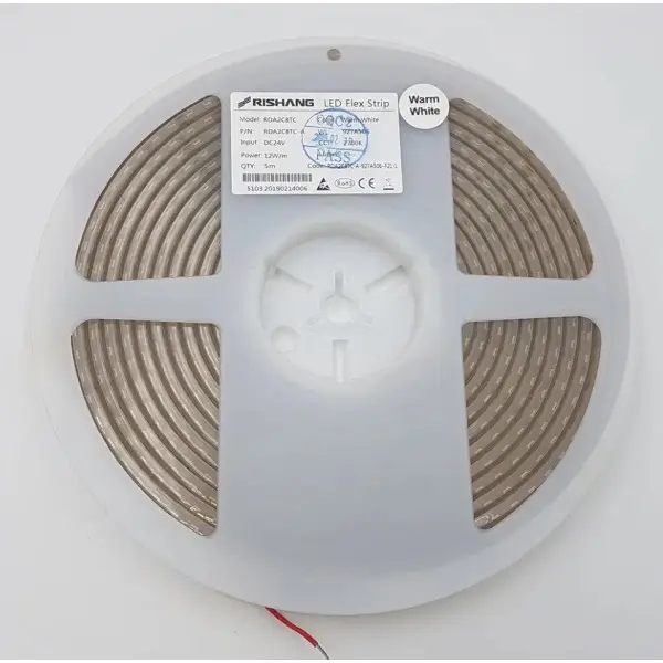 LED лента RISHANG 128-2835-24V-IP68 12W 1535Lm 4000K 5м (RDA2C8TC-A) - фото №3