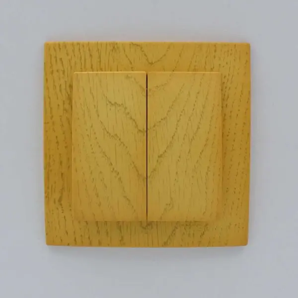 Вимикач Nilson Touran клен 2кл ( 24281003 ) - фото №1