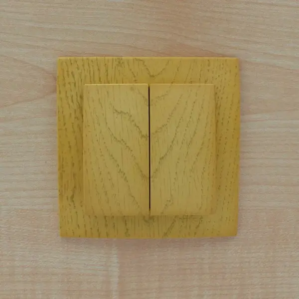 Вимикач Nilson Touran клен 2кл ( 24281003 ) - фото №3